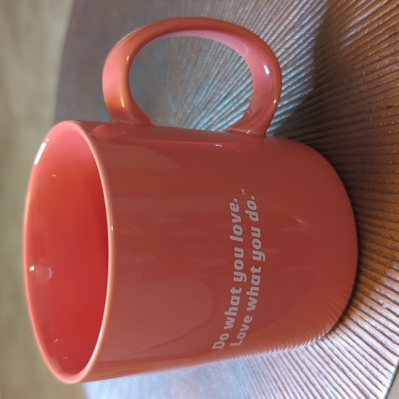 Life is Good "Do what you love. Love what you do" Bright Coral Coffee/Tea Mug - Picture 2 of 6